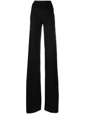 Rick Owens pantalon nervuré à coupe longue - Noir