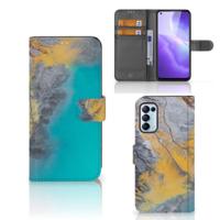 OPPO Find X3 Lite | Bookcase | Marble Blue Gold