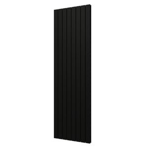 Plieger Designradiator Cavallino Retto Dubbel 1716 Watt Middenaansluiting 200x60,2 cm Mat Zwart