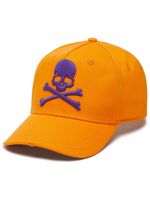 Philipp Plein casquette en coton à logo brodé - Orange - thumbnail