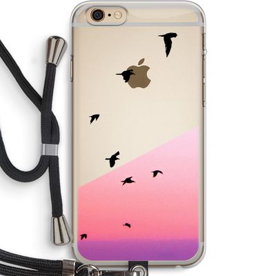 Fly away: iPhone 6 PLUS / 6S PLUS Transparant Hoesje met koord