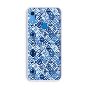 Blauw motief: Huawei Y6s Transparant Hoesje