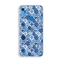 Blauw motief: Huawei Y6s Transparant Hoesje