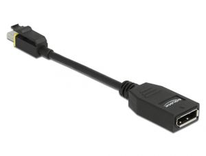 Delock 65978 Mini DisplayPort 1.4 naar DisplayPort-adapter met vergrendeling 8K 60 Hz