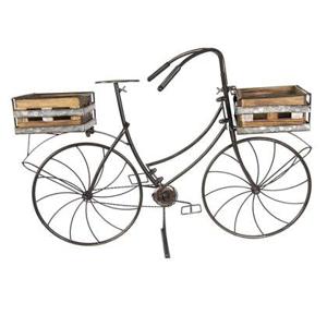 Clayre & Eef Planthouder fiets 85x30x58 cm Bruin Ijzer Fiets