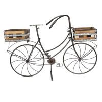 Clayre & Eef Planthouder fiets 85x30x58 cm Bruin Ijzer Fiets - thumbnail