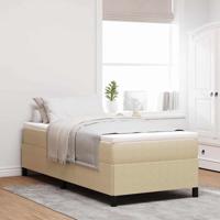 Bedframe Grijs groen 90 x 190 cm Katoenen stof