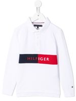 Tommy Hilfiger Junior polo à logo brodé - Blanc