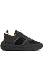 Giuseppe Zanotti baskets Urchin à empiècement en mesh - Noir - thumbnail