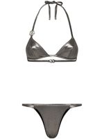 Dolce & Gabbana bikini à logo DG - Argent - thumbnail