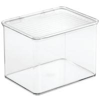 iDesign - Opbergbox met Deksel, 17.2 x 14.2 x 12.7 cm, Stapelbaar, Kun