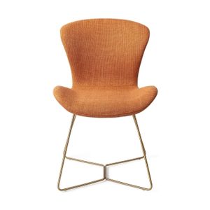 Jesper Home Moji eetkamerstoel Flax and Hay beehive gold