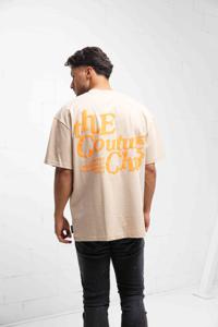 Couture Club Neon Print Graphic Print T-Shirt Heren Beige - Maat S - Kleur: Beige | Soccerfanshop