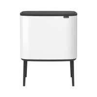 Brabantia Bo Touch Bin Afvalemmer 3 x 11 L - Wit