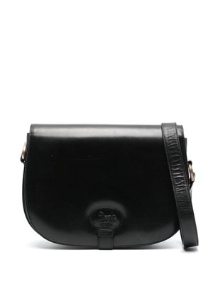 Celine Pre-Owned 1970s carriage logo flap shoulder bag - Noir