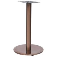 Bistrotafelpoot 45x72 cm roestvrij staal goudkleurig