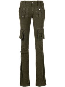 Blumarine pantalon skinny à taille basse - Vert