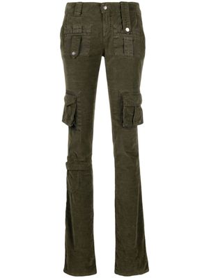Blumarine pantalon skinny à taille basse - Vert