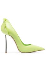 Le Silla escarpins Petalo 100 mm en cuir - Vert - thumbnail