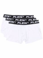 Philipp Plein lot de 3 boxers à bande logo - Blanc