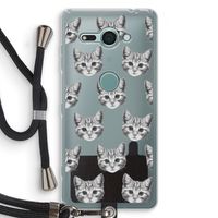 Kitten: Sony Xperia XZ2 Compact Transparant Hoesje met koord