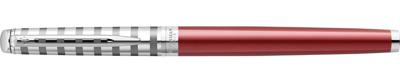 Waterman vulpen Hémisphère Deluxe Red met palladium detail