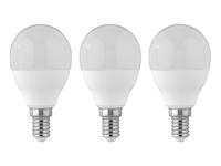 LIVARNO home 2 of 3 LED-lampen (4,2W E14 druppels, set van 3, melkachtig)