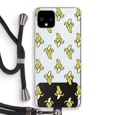 Bananas: Pixel 4 Transparant Hoesje met koord
