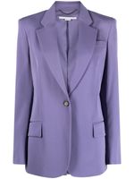 Stella McCartney blazer à simple boutonnage - Violet - thumbnail