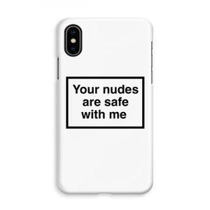 Safe with me: iPhone Xs Volledig Geprint Hoesje