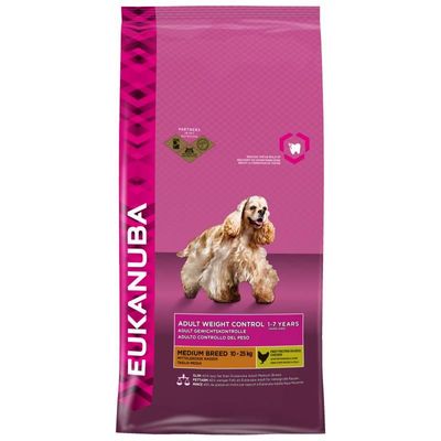 Eukanuba Dog - Adult Medium - Weight Control - Chicken 12kg