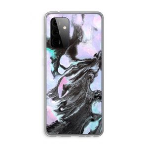 Pastel zwart: Samsung Galaxy A72 Transparant Hoesje