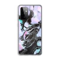 Pastel zwart: Samsung Galaxy A72 Transparant Hoesje