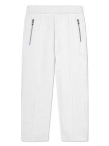 Moncler Enfant pantalon de jogging à logo appliqué - Blanc