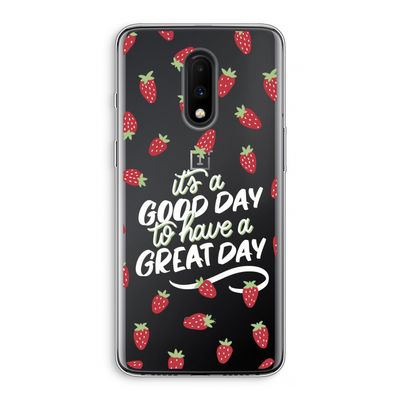 Don't forget to have a great day: OnePlus 7 Transparant Hoesje