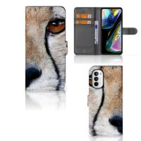 Motorola Moto G52 | Moto G82 | Telefoonhoesje | Met pasjeshouder | Cheetah