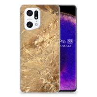 OPPO Find X5 Pro | TPU | Siliconen hoesje | Marmer Creme