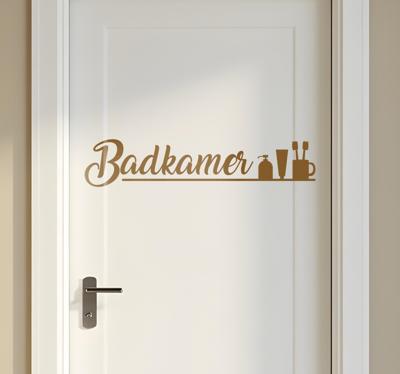 Badkamertekst badkamer sticker