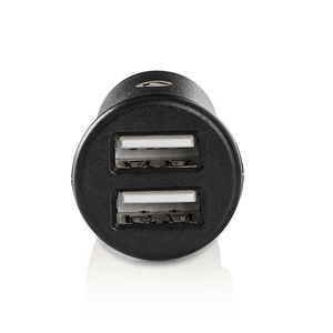 Nedis Autolader | 2x 2.4 A | Poorttype: 2x USB-A | 24 W | 1 stuks - CCHAU480ABK CCHAU480ABK