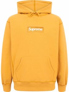 Supreme hoodie à patch logo - Orange