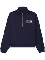 Sporty & Rich sweat zippé à logo imprimé - Bleu