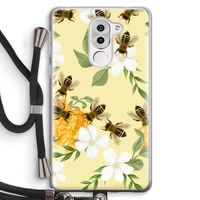 No flowers without bees: Honor 6X Transparant Hoesje met koord