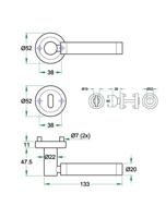 Krukgarn IBIZA-Z rvs mat/glans