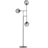 ETH Design vloerlamp Davina 3-lichts zwart met smoke glas 05-VL8191-30 - thumbnail