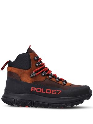 Polo Ralph Lauren baskets à lacets - Marron