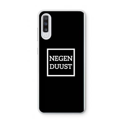 Negenduust black: Samsung Galaxy A70 Transparant Hoesje