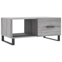 vidaXL Salontafel 90x50x40 cm bewerkt hout grijs sonoma eikenkleurig - thumbnail