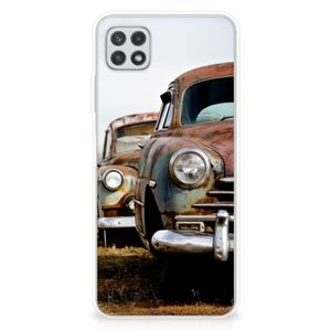 Samsung Galaxy A22 5G Siliconen Hoesje met foto Vintage Auto