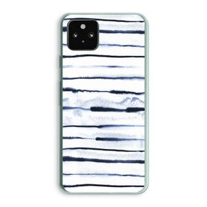 Ink Stripes: Google Pixel 5a 5G Transparant Hoesje