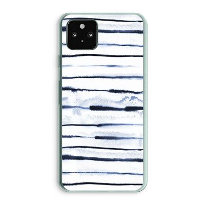 Ink Stripes: Google Pixel 5a 5G Transparant Hoesje